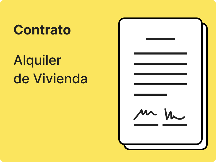 Primera página de contrato de alquiler de vivienda